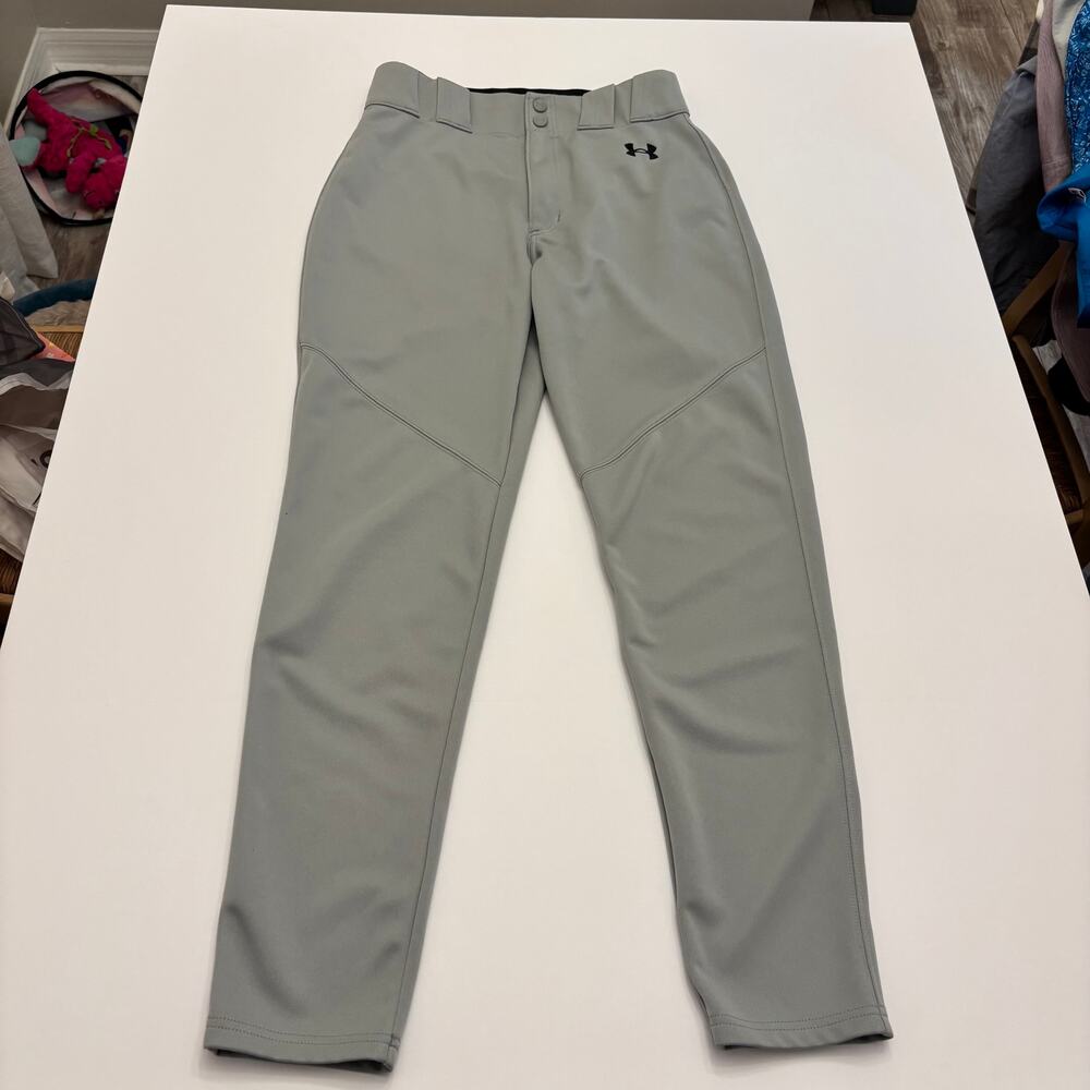 Under Armour Men's Medium Gray Baseball Pants Performance Athletic Adult